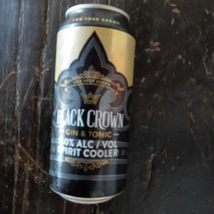 Black Crown Gin and Tonic